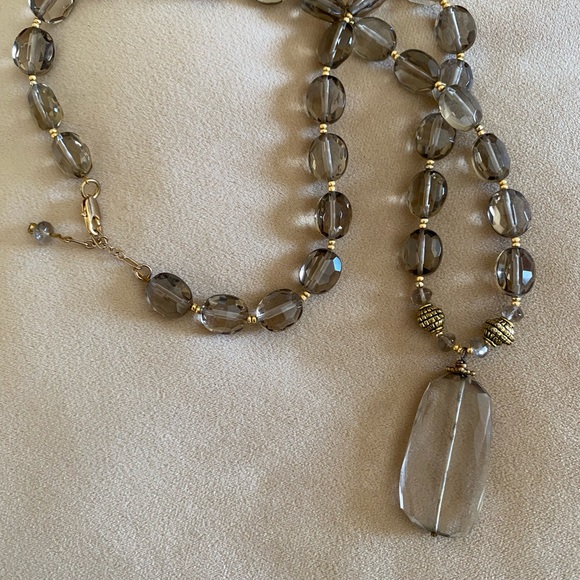 Reserved trade Genuine Smokey Quartz Necklace - Picture 3 of 9